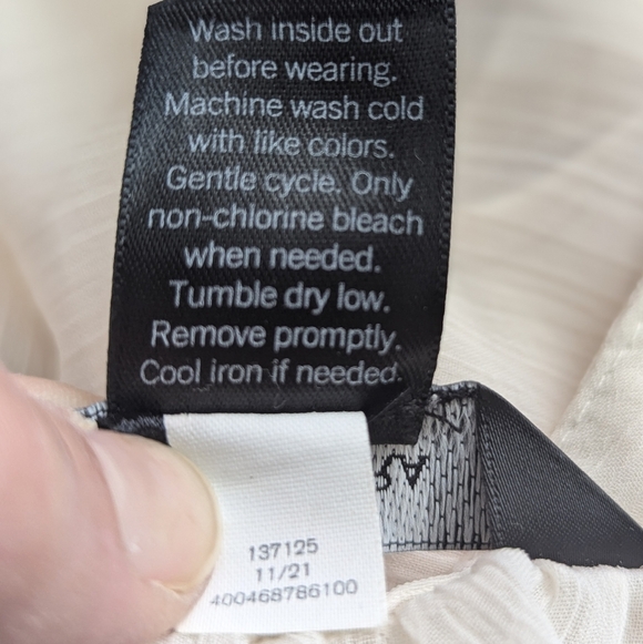 Simply Vera Vera Wang Sheer Lace Fairycore Ruffle Top Whimsical Blouse Size L - Picture 5 of 8